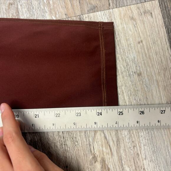 Lululemon Barrys Rusty Red Womens M Stronger As One Tight Mid Rise Leggings - Picture 6 of 10